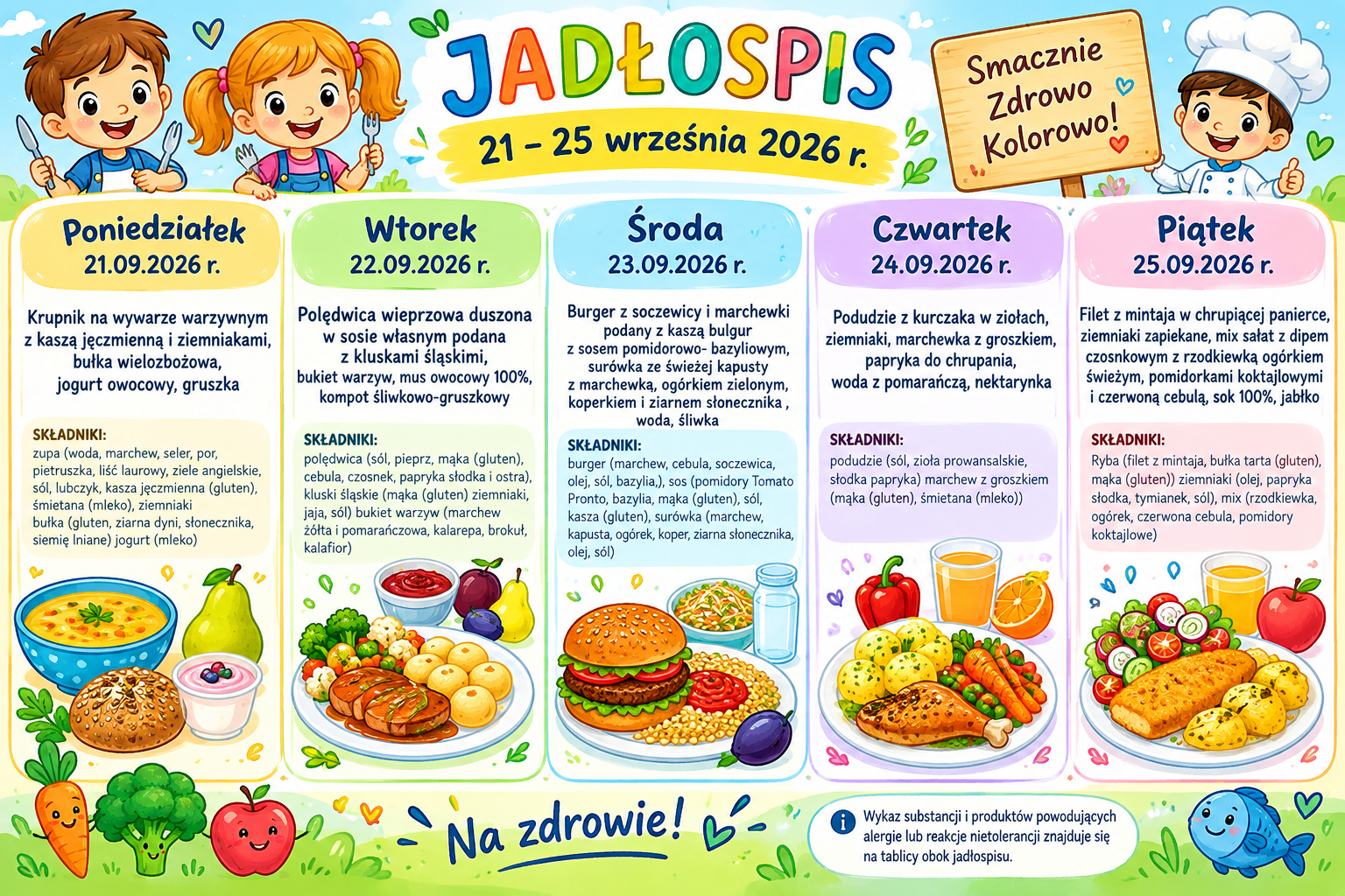 Jadłospis 21 września