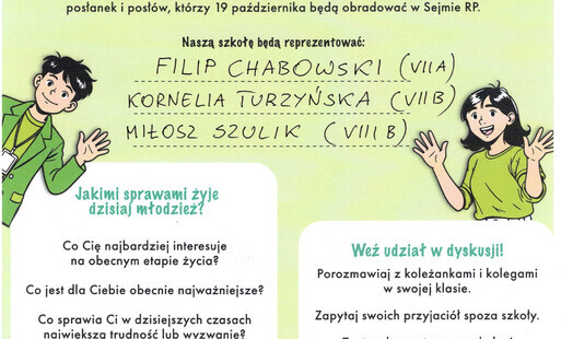 Nasza szkoła w sejmie dzieci i młodzieży