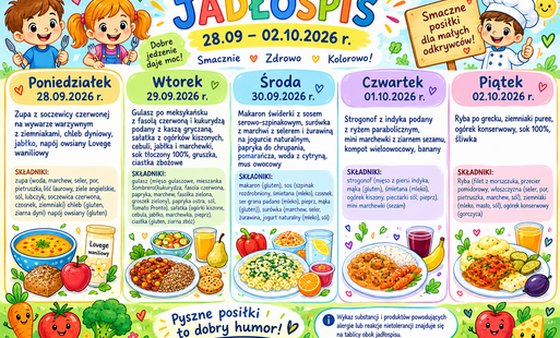Zdjęcie do Jadłospis
